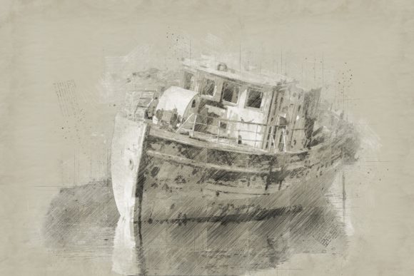Download Old Ship Sketches Printables Pack 10 - Print Collection