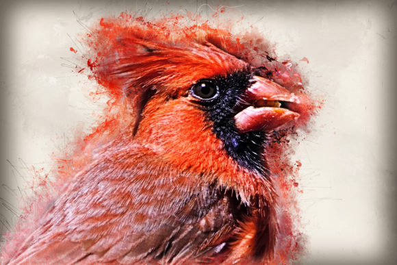 Download Grunge Style Bird Printable Graphics 07 - Print Collection